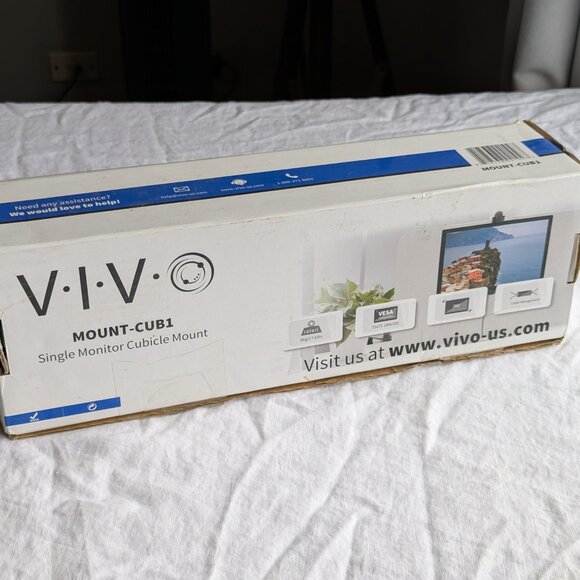 VIVO Single Monitor Cubicle mount home office computer screen holder MOUNT-CUB1 - Picture 5 of 14